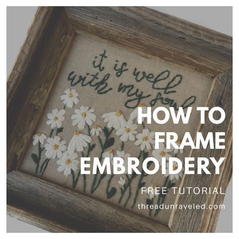 Frame For Embroidery, How To Mount Embroidery In A Frame, Frame Embroidery Wall Hangings, Hand Embroidery Frame Designs, Decorate With Embroidery, Framing Embroidery Ideas, Displaying Embroidery Ideas, How To Hang Embroidery, How To Decorate With Embroidery