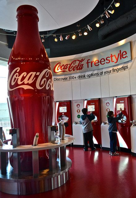 World Of Coca Cola Atlanta, World Of Coke Atlanta, Factory Branding, Coca Cola Factory, Coke Aesthetic, Coca Cola Atlanta, World Of Coca Cola, Coca Cola Bottles, Coke Cola