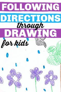 Drawing Listening Activity, Following Directions Coloring Sheets, Multi Step Directions Activities, Prek Drawing Activities, Direction Following Activities Preschool, Following Directions Kindergarten, Follow Directions Drawing Activity, Listen And Draw Activity, Activities For Following Directions