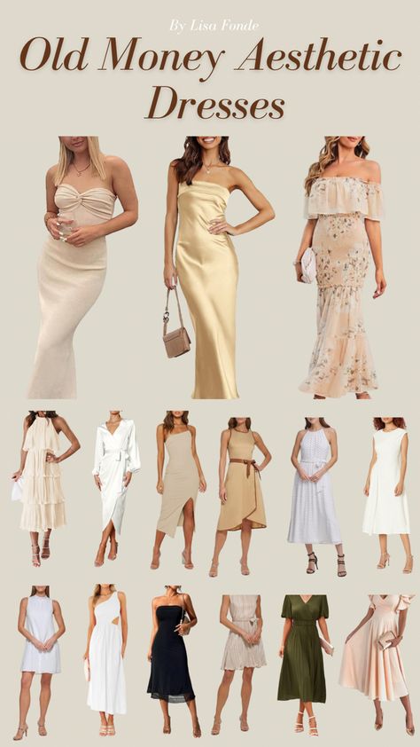 15+ old money aesthetic dresses to wear in 2023. Old money dresses for women. Elegant old money dresses to wear in spring or summer. Old money dress outfit. Old money aesthetic dress. Party old money dress. White old money dress. Old money style dress. Birthday Outfit Old Money, Old Money Dresses Aesthetic, Old Money For Women, Old Money Style Spring, Old Money Dresses Women Elegant, Classy Old Money Outfits For Women, Old Rich Dress, Rich Money Aesthetic Outfit, Summer Outfits Old Money Aesthetic