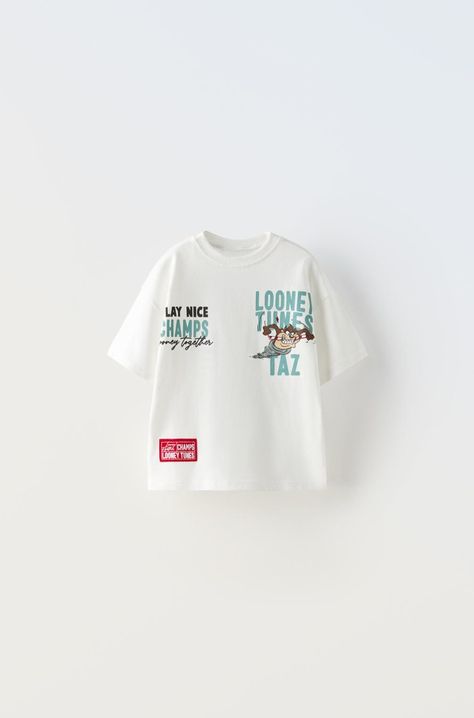 ZARA KIDS 1-6 Years SS24 Looney Tunes sports tshirt :: Behance Zara Kids Boys, Zara Portugal, Kids Tshirt, Denim Dungarees, Rene Magritte, Jean Vest, Shirt Blouses Tops, Cardigan Sweater Jacket, Zara Kids