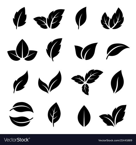 Arte Art Deco, Leaf Illustration, Image Nature, Mehndi Designs Book, Mehndi Art Designs, Leaf Drawing, Leaves Vector, Stencil Patterns, Black Leaves