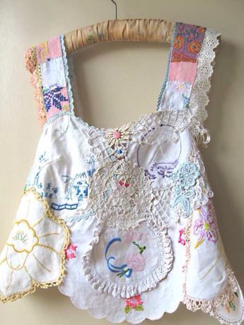 Altered Couture, Linens And Lace, Upcycled Fashion, Vintage Linen, Recycle Clothes, Vintage Embroidery, Embroidered Lace, Sewing Clothes, Upcycle Clothes