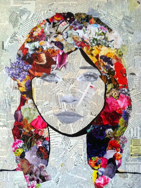 mixed media art Art Ideas For Adults, Collage Art Ideas, Hur Man Ritar Blommor, Kollage Konst, Disney Doodles, Paper Art Projects, Collage Kunst, Hur Man Målar, Collage Art Projects