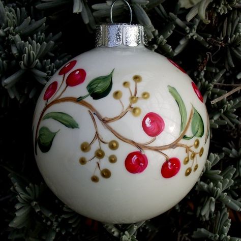 Ornament Painting, Hand Painted Bauble, Handpainted Christmas Ornaments, Christmas Mandala, Christmas Globes, Xmas Baubles, Pumpkin Caramel, Painted Christmas Ornaments, Just Sold