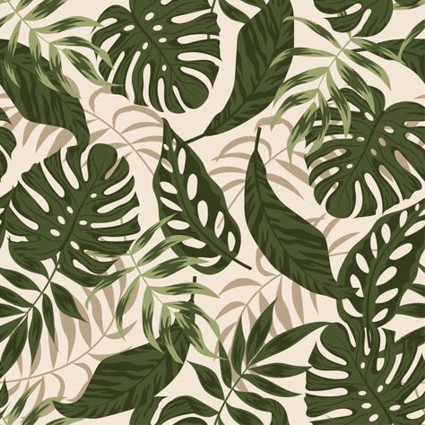 Leaves Illustration Pattern, Candies Drawing, Flamingo Mural, Floral Vector Pattern, Tropical Prints Pattern, Tropical Motifs, Floral Abstract Pattern, Leave Pattern, Tropical Flowers Pattern