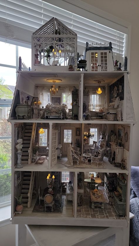 #dollhouse #alisonjr #victorianalisonjr #shabby #shabbydollhouse #countryfrench Big Doll House, Basement Ideas Bedroom, Dollhouse Design, Remodel Basement, Finished Basement Ideas, Doll House Plans, Mini Doll House, Doll House Crafts, Basement Design Ideas