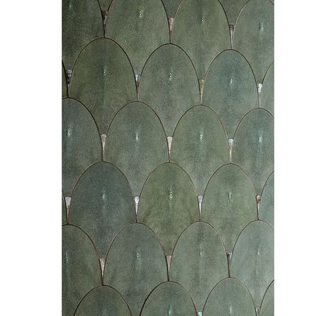 Shagreen Scales - Tatiana Tafur Floor Pattern, Home Decor Bohemian, Tile Wall, Thai Restaurant, Material Textures, South China, Bathroom Tiles, Green Tile, Oxford Street