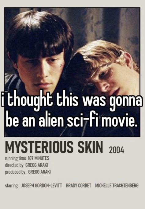 Mysterious Skin Pfp, Mysterious Skin Aesthetic, Beaking Bad, Beautiful Movies, Movie Recs, Mysterious Skin, Film Recommendations, Movies To Watch Teenagers, New Movies To Watch