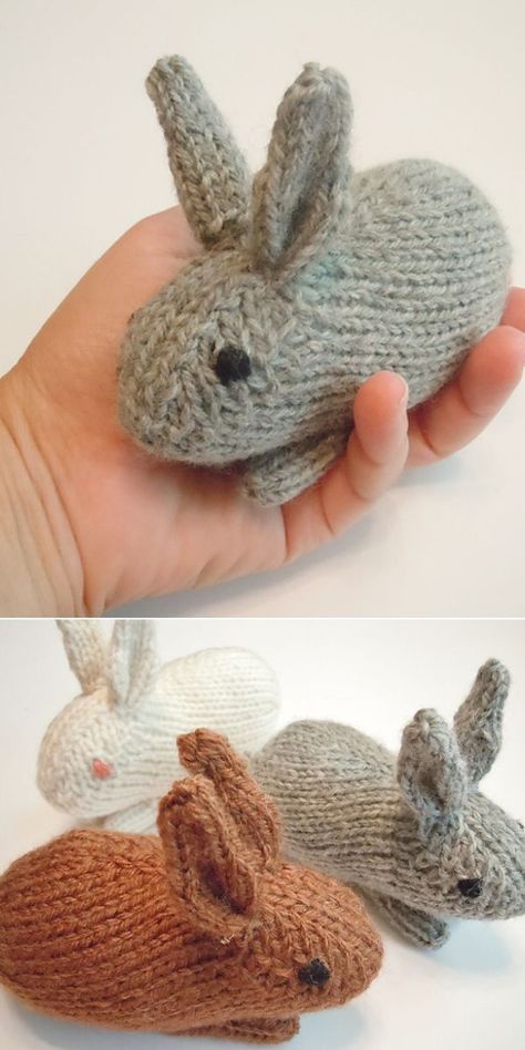 8 Cute Rabbits Free Knitting Patterns Patchwork, Rabbit Knitting Pattern Free, Knit Bunny, Rabbit Knitting Pattern, Bunny Knitting Pattern, Knitted Bunnies, Knitted Stuffed Animals, Knitted Bunny, Knitted Toys Free Patterns