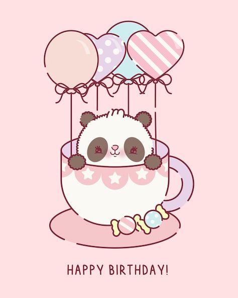 Cute Wallpapers Birthday, Cute Animal Birthday Cards, Happy Birthday Cute Wishes, Happy Birthday Cute Images, Happy Birthday Wishes Cute, Cute Happy Birthday Drawings, Birthday Sketches, Birthday Wishes Cute, Panda Happy Birthday