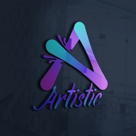 Artistic Logo, Free Green Screen Backgrounds, Tattoo Background, Channel Logo, Free Green Screen, A Logo Design, Artist Logo, Green Screen Backgrounds, Youtube Logo