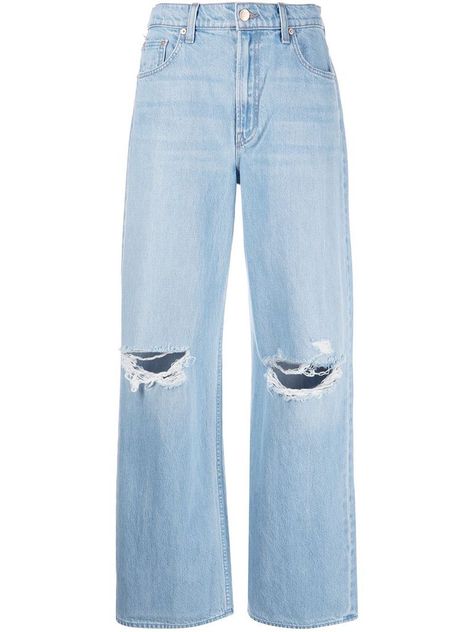 Light Mom Jeans, Preppy Jeans, Blue Denim Jeans Outfit, Jean Azul, Baggy Ripped Jeans, Light Blue Ripped Jeans, Mother Clothing, Light Blue Pants, Blue Ripped Jeans