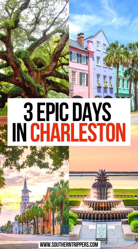 3 Epic Days in Charleston Charleston Sc Things To Do, Charleston Itinerary, Charleston Travel Guide, 3 Day Weekend, Southern Usa, Charleston Vacation, South Carolina Vacation, South Carolina Travel, Southern Travel