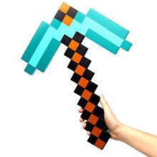 Minecraft Foam Diamond Pickaxe Minecraft Diamond Pickaxe, Diamond Pickaxe, Minecraft Diamond, Minecraft Merchandise, Minecraft Gifts, Minecraft Printables, Minecraft Video Games, Minecraft Toys, All Minecraft