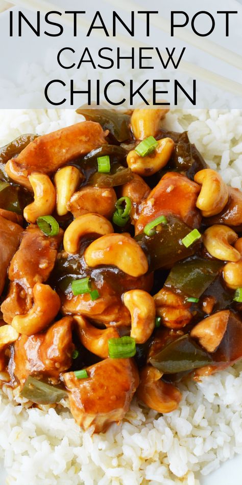 Instant Pot Cashew Chicken, Instant Pot Chinese Recipes, Chicken In The Instant Pot, Instapot Recipes Chicken, Cashew Chicken Recipe, Pot Recipes Healthy, Easy Indian Recipes, Cashew Chicken, Best Instant Pot Recipe