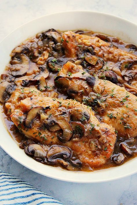 Instant Pot Chicken Marsala, Sweet Garlic Chicken, Marsala Sauce, Marsala Recipe, Chicken And Mushroom, Quick Chicken Recipes, Healthy Chicken Dinner, Marsala Wine, Best Instant Pot Recipe