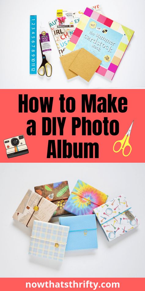 Are you looking for a creative Christmas gift this year? This DIY photo album gift is perfect for everyone! You can customize it to match every person's interests. Learn how to make a DIY photo album easily with our step by step tutorial. #diycrafts #craftideas #diyproject #diyprojects #handmade #diygifts Making Photo Albums, Making A Photo Album Diy, Diy Photo Albums How To Make, Diy Mini Photo Book, Homemade Photo Album, How To Make A Photo Album Diy, Diy Photo Book Handmade, Mini Photo Albums Diy, Handmade Photo Albums Diy