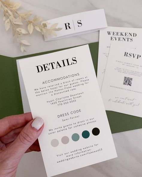 Wedding Invitation Templates on Instagram: "Thoughts on giving your guests color palette options for attire? This was a hotly debated topic on my TT post and I totally get it. I’d love to hear what you think! 🎨💃 I envision this being used for a micro-wedding without a bridal party, so your closest people can dress for photos together! #somedaypaperco #weddingdresscode #weddinginvitations" Minimalist Wedding Invitation Modern, Free Wedding Invitation Templates, Minimalist Invitation, Instagram Thoughts, Free Wedding Invitations, Typography Wedding, Green Wedding Invitations, Digital Wedding Invitations, Invitation Kits