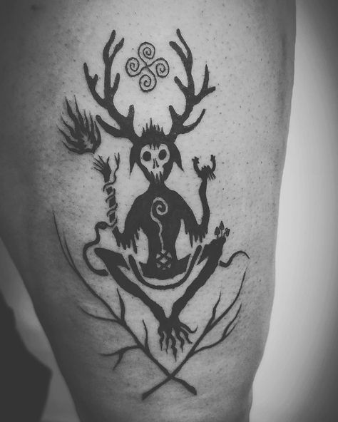 Cernunnos Tattoo, Druid Tattoo, Wicca Tattoo, Stag Tattoo, Pagan Tattoo, Scandinavian Tattoo, Hunter Tattoo, Ancient Tattoo, Rune Tattoo