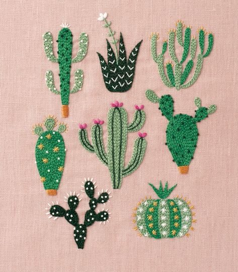 Yumiko Higuchi, Projek Menjahit, Cactus Embroidery, Embroidery Patterns Vintage, Pola Sulam, Paper Embroidery, Embroidery Flowers Pattern, Japanese Embroidery, Silk Ribbon Embroidery