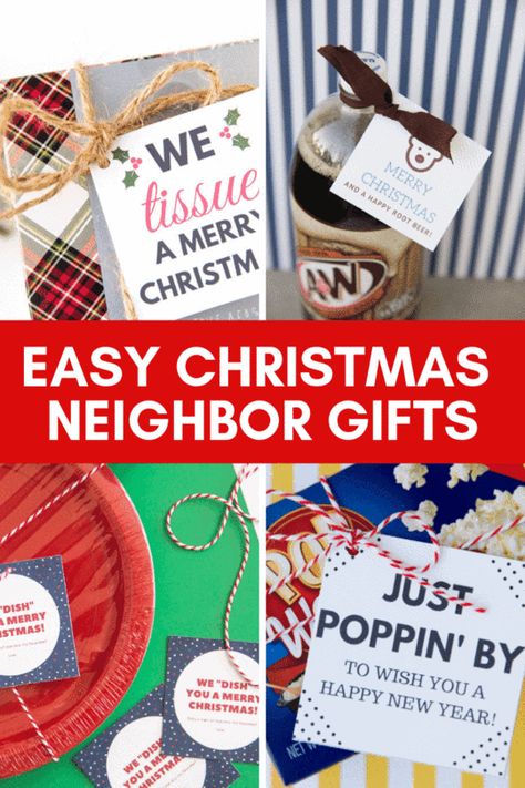 10 Easy Neighbor Christmas Gifts 2022 - SoFestive.com Easy Neighbor Christmas Gifts, Neighborhood Christmas Gifts, Christmas Neighbor Gifts, Diy Gifts Cheap, Christmas Neighbor, Easy Handmade Gifts, Silver Christmas Decorations, Neighbor Christmas Gifts, Christmas Tags Printable