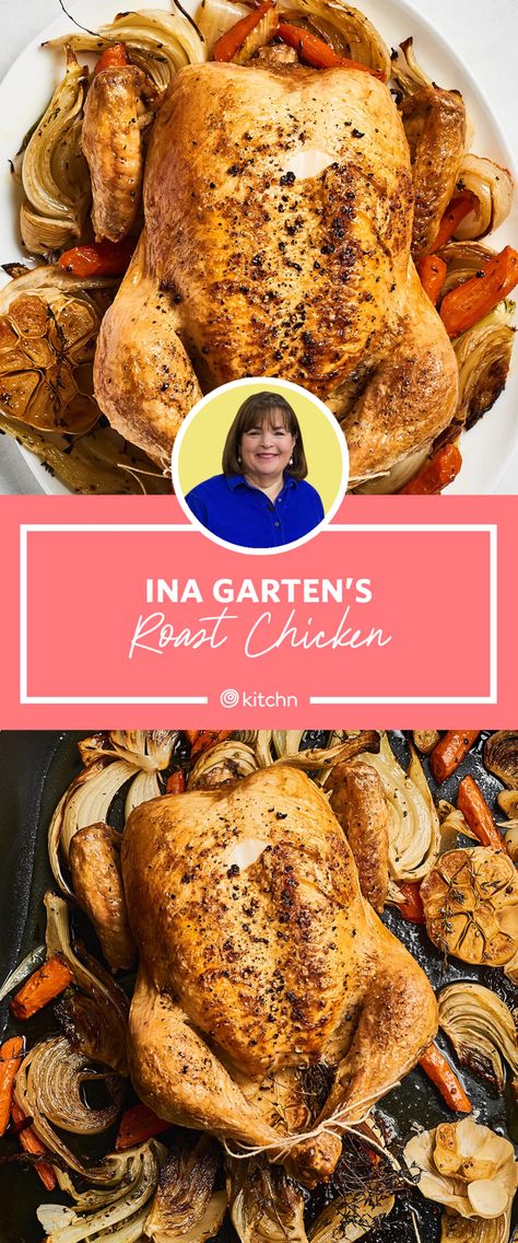 Ina Roast Chicken, Ina Garten Roast Chicken, Best Roast Chicken Recipe, Ina Garten Chicken, Best Ina Garten Recipes, Best Roasted Chicken, Roast Chicken Dinner, Perfect Roast Chicken, Whole Chicken Recipes