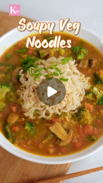 Delicious Noodles, Noodles Soup, Noodle Soup, Recipe Of The Day, Soup And Salad, Healthy Diet, Indian Food Recipes, Food Inspiration, Soup Recipes