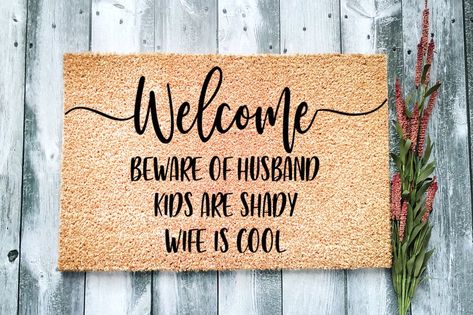 Snarky Door Mat, Cute Welcome Mat, Cute Door Mats, Door Mat Funny, Funny Door Mat, Apartment Hall, Cool Doormats, Hall Rugs, Natural Aging