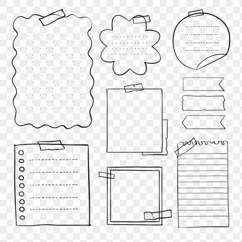 Good Notes Stickers Png, Digital Stickers Png, Samsung Notes, Doodle Png, Planner Notes, Digital Notes, Note Doodles, Notebook Cover Design, Stickers Png