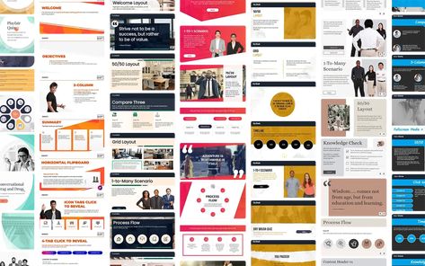 AssetLibrary | eLearning Templates | ELB Learning Elearning Design Inspiration, Instructional Design Templates, Elearning Templates, Elearning Design, Instructional Design, Design Tools, Fonts Design, Template Design, Tool Design