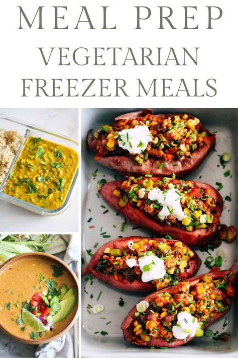 Batch cooking vegetarian freezer meals makes life so much easier later on! Find freezer-friendly recipes and learn how to safely and effectively cook, freeze, and thaw plant-based food in this informative guide. #gratefulgrazer #freezermeals #freezerfriendly #vegetarianrecipes Essen, Vegetarian Recipes To Freeze, Batch Cooking Freezer, Plant Based Dinner Recipes, Vegan Freezer Meals, Batch Cooking Recipes, Vegetarian Freezer Meals, Recipes Veggie, Cooking Vegetarian