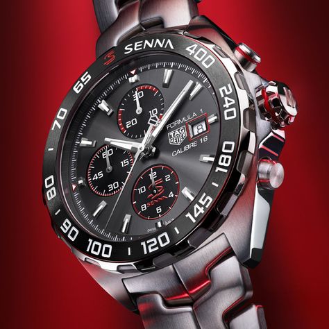 Tag Heur Watches For Men, Tag Huer, Tag Heur, F1 Merchandise, Ferrari Watch, Nice Watches, Tag Heuer Formula 1, Tag Heuer Formula, Monochrome Watches