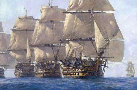 "The Heavyweight Punch" - "sir, the battle line is ready" *thunderstruck starts playing* Marine Artist, Navi A Vela, Sailing Art, Old Sailing Ships, Hms Victory, Ship Of The Line, Maritime Art, Marine Art, Sailing Vessel