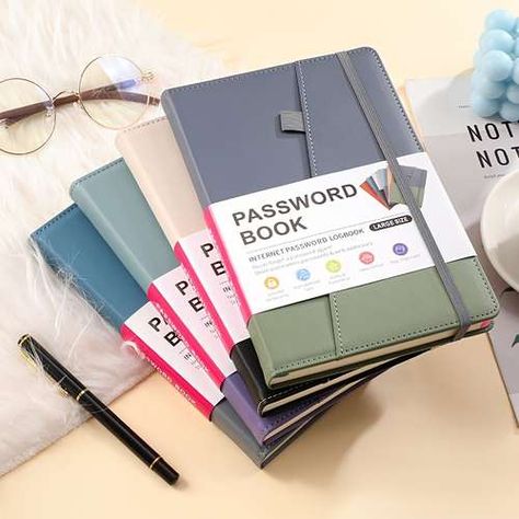 Password Notebook, Laptop Organization, Password Book, Password Organizer, Password Books, Password Keeper, Diary Notebook, Computer Internet, Back To School Essentials