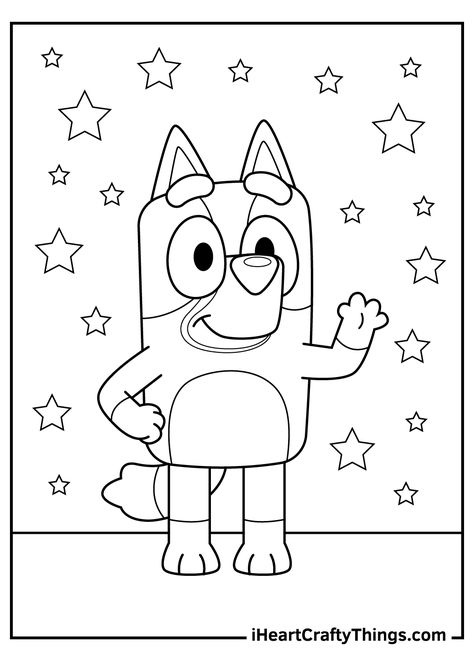 Bluey Bingo Drawings, Bluey Drawing Kids, Fun Coloring Pages Free, Bluey Bingo Crafts, Disney Coloring Pages Free, Free Bluey Coloring Pages, Bluey Preschool Activities, Bluey Coloring Sheets, Bluey Activities For Kids