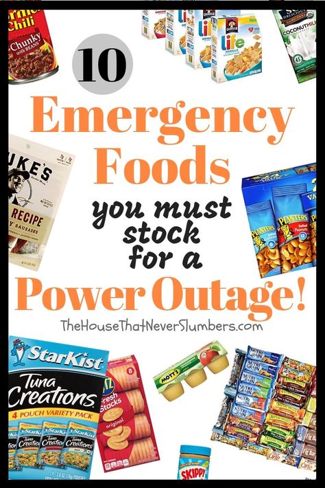 10 Emergency Foods You Must Stock for a Power Outage Situation | The House That Never Slumbers Emergency Preparedness, Starkist Tuna, Emergency Food, Power Outage, You Must, Energy, 10 Things