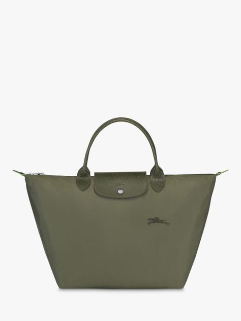 Longchamp Le Pliage Original Large Shoulder Bag, Navy at John Lewis & Partners Longchamp Le Pliage Green, Horse Embroidery, Personal Belongings, Recycled Canvas, Sports Travel, Tote Pattern, Large Shoulder Bags, Bags Purses, Kids Sports