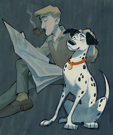 Rachel Thompson Rachel Thompson, Disney Painting, 101 Dalmatians Cartoon, Disney Character Drawings, 101 Dalmations, Disney Fanart, Disney 101 Dalmatians, Disney Dogs, Disney Artwork