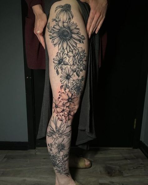 Dot Work Tattoo, Stippling, Blackwork Tattoo, Blackwork, Tattoos, Floral, On Instagram