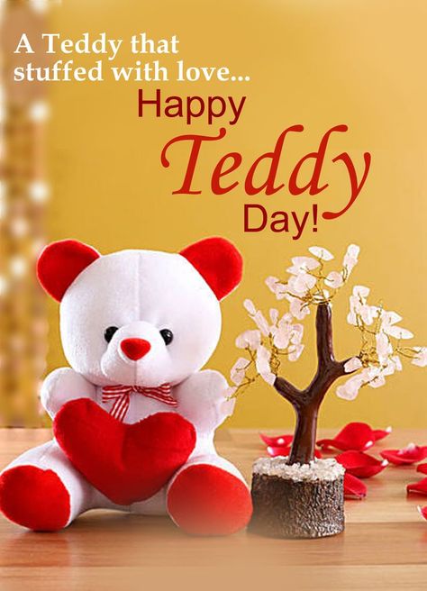 Happy Teddy Day Happy Teddy Day Valentines, Islamic Wishes, Rose Day Pic, Happy Teddy Bear Day, Dhanteras Wishes, Happy Teddy Day, Happy Teddy Day Images, Happy Dhanteras Wishes, Teddy Day Images