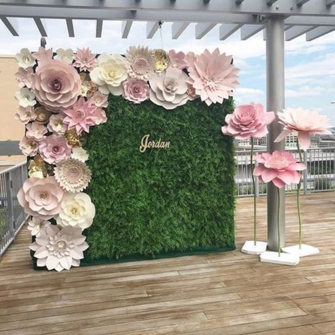 Floral wall backdrop