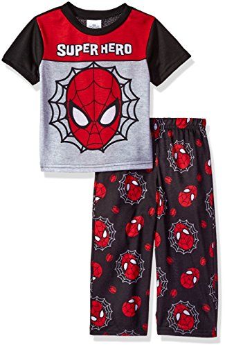 Snuggle up in this awesome Spider-Man polyester pajamas set! This boys pajama set features a ribbed-knit collar, short sleeves, double stitched hems, and colorful graphics of your favorite super hero, Spider-Man! It's the perfect sleepwear choice for any fan of Marvel Comics, Spider-Man, or the Avengers! #spiderman #avengersinfinitywar #yankeetoybox Kids Spiderman Costume, Spiderman Toddler, Spiderman Pajamas, Night Suit, Cool Graphic Tees, Boys Pajamas, Kids Pajamas, Pajama Sets