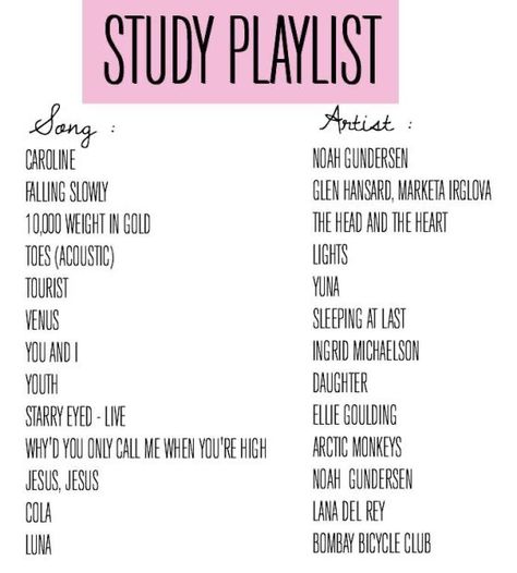 Study Playlist, Good Playlist, Positive Songs, Playlist Songs, Throwback Songs, Philip Roth, Playlist Names Ideas, Music For Studying, Feeling Song