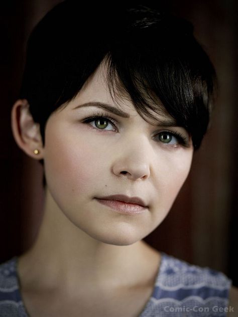 Ginnifer Goodwin as "Snow White/Mary Margaret" on Once Upon a Time...     .....rh Pixie Wedding Hair, Bailee Madison, Messy Pixie, Mary Margaret, Ginnifer Goodwin, Very Short Haircuts, Pixie Hairstyles, Pixie Haircut, Trendy Hairstyles