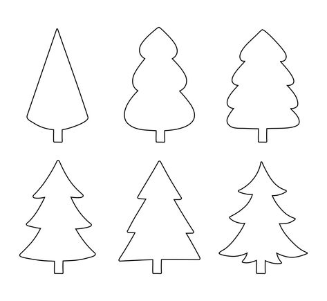 Pine Tree Pattern Printable, Cardboard Christmas Tree Template Free Printable, Christmas Tree Printable Templates, Wood Christmas Tree Template, Tree Patterns Printable, Christmas Decoration Templates, Wooden Christmas Tree Template, Christmas Tree Cutout Template, Pine Tree Template