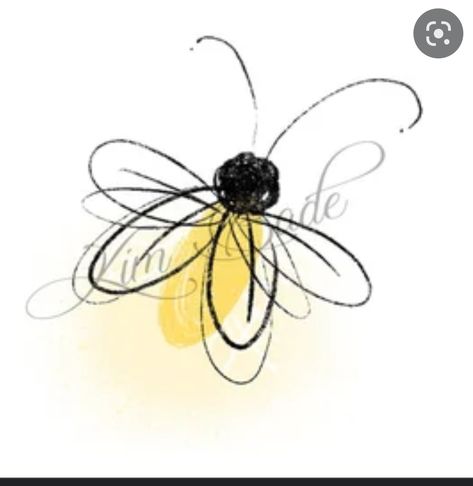 Firefly Drawing, Firefly Tattoo, Candle Logo Design, Bugs Drawing, Fly Drawing, Firefly Art, Lightning Bug, Bug Tattoo, Bee Tattoo