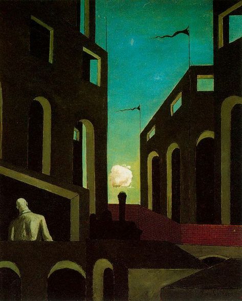 Giorgio de Chirico on X Giorgio De Chirico, Metaphysical Art, Neo Baroque, Max Ernst, Italian Painters, Oil Canvas, Painting Gallery, Caravaggio, Traditional Paintings