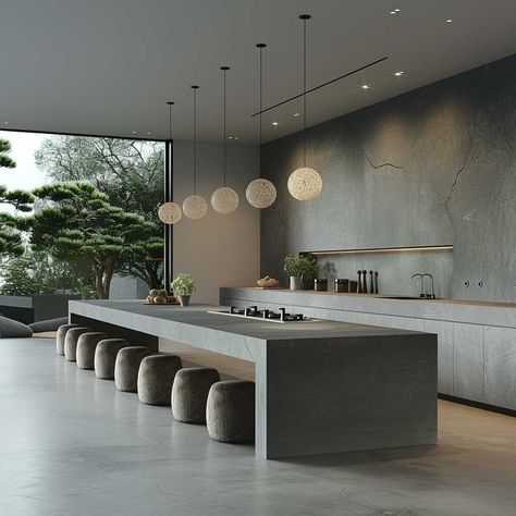 Explore Japanese Minimalist Nice Kitchen Designs for Streamlined Elegance • 333+ Art Images Japanese Modern Kitchen Design, Modern Minimal Kitchen Design, Japanese Modern Kitchen, Hotel Room Kitchen, Kitchen Ideas Minimalist, Modern Island Kitchen, Minimalist Mansion, Minimalist Modern Kitchen, Minimalist House Interior