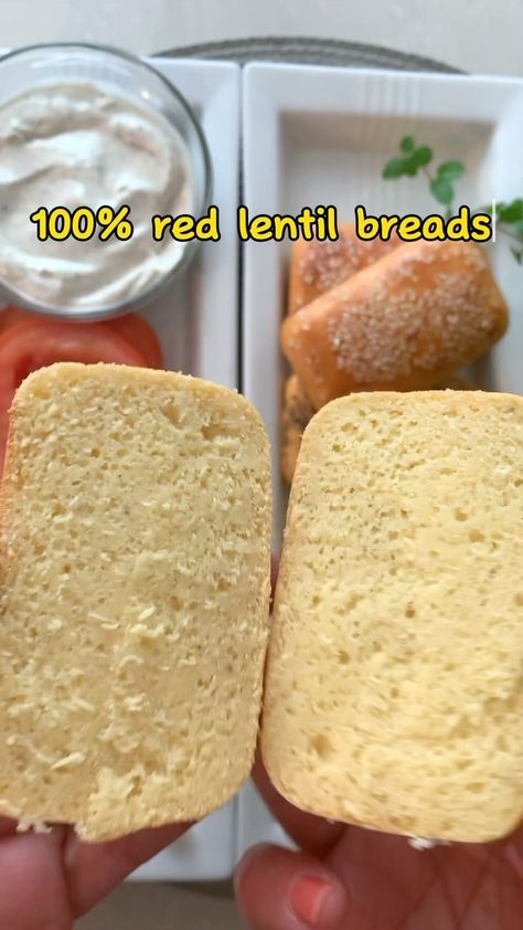 This 100% red lentil bread recipe is really incredible 😱 Especially, if you’re into gluten-free, grain-free bread alternatives. It’s not… | Instagram Lentil Bread Recipe, Tasty Healthy Food, Lentil Bread, Red Lentil Recipes, Lentil Loaf, Grain Free Bread, Bread Alternatives, Lentil Recipes, Tasty Healthy